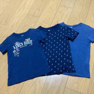 エイチアンドエム(H&M)のH&M UNIQLO Tシャツ　3枚組　110cm(Tシャツ/カットソー)