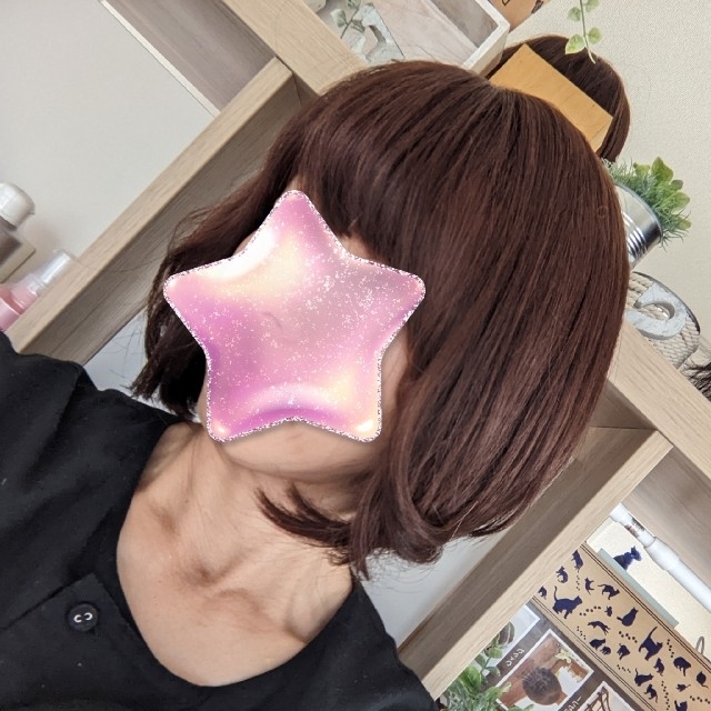 超熱 ✨サラサラ人毛100%✨レイヤー ブラウン 後れ毛 うぶ毛カット済み