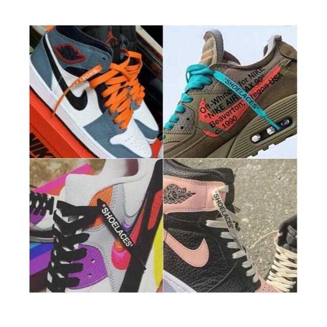 Nike 靴ひも 靴紐 シューレース Shoelaces 1の通販 By Burlon ナイキならラクマ