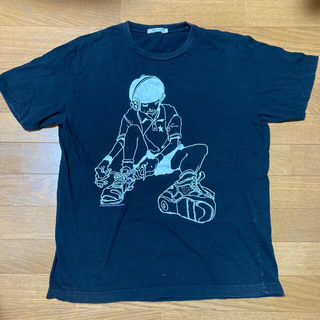 ユニクロ(UNIQLO)のユニクロ x 松本大洋　ピンポン　sunny Tシャツ　ブラックL(Tシャツ/カットソー(半袖/袖なし))