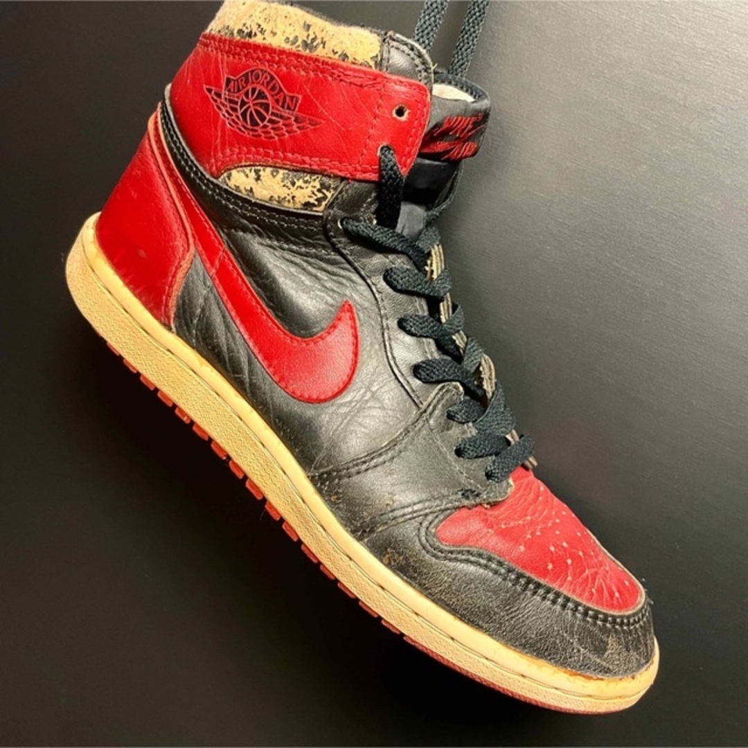 買い誠実 NIKE - 1985年製 ジョーダン1 オリジナル BRED vintage