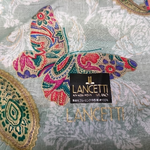 【新品未使用】ランチェッティ　LANCETTI ブランドハンカチ