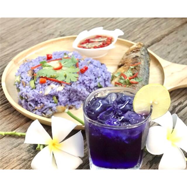 ◉バタフライピーButterfly Pea♪25gタイ産100%Organic♪ 食品/飲料/酒の健康食品(健康茶)の商品写真