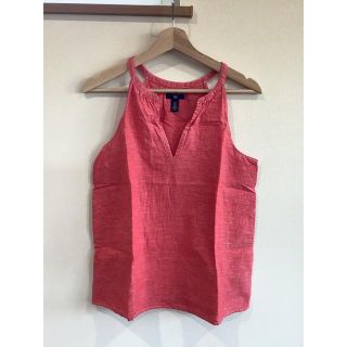 ギャップ(GAP)のGAP カットソー　赤　袖なし(Tシャツ/カットソー(半袖/袖なし))