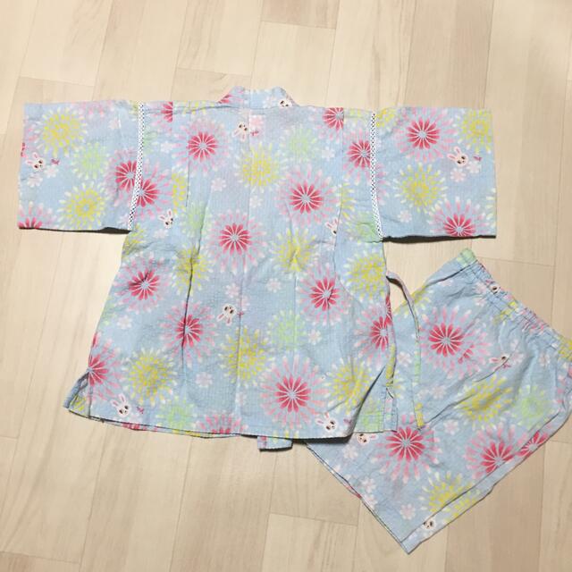 mikihouse(ミキハウス)のミキハウス　うさこ　水色　甚平　110 キッズ/ベビー/マタニティのキッズ服女の子用(90cm~)(甚平/浴衣)の商品写真