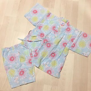 ミキハウス(mikihouse)のミキハウス　うさこ　水色　甚平　110(甚平/浴衣)