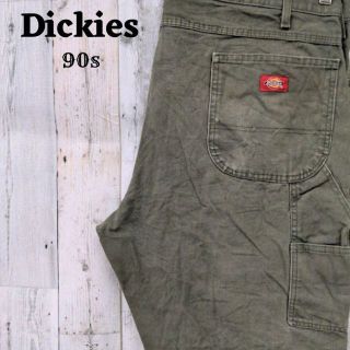 ディッキーズ(Dickies)の90sディッキーズペインターパンツボトムスコットンカーキアースカラーグリーン緑(ペインターパンツ)