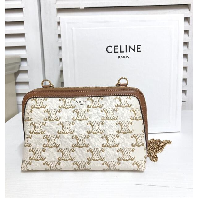 新到着 celine セリーヌ チェーン クラッチ バッグ - ショルダーバッグ