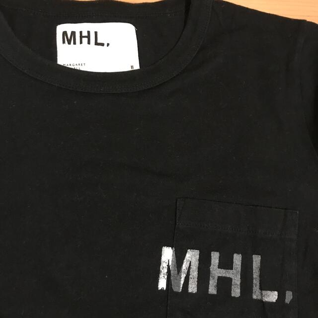 MARGARET HOWELL(マーガレットハウエル)のMHL Tシャツ　黒　Ⅱ M レディースのトップス(Tシャツ(半袖/袖なし))の商品写真