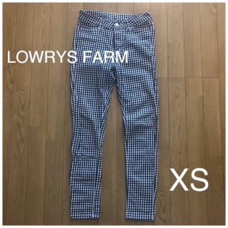 ローリーズファーム(LOWRYS FARM)のLOWRYS FARM ギンガムチェック スリムパンツ XS  他１点(スキニーパンツ)