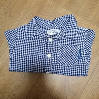 ニシマツヤ(西松屋)の【未使用】ギンガムチェックシャツ　90(ブラウス)