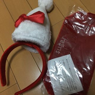 アンディ(Andy)の新品未使用Xmasクリスマスカチューシャ＆ポーチ(コスプレ)