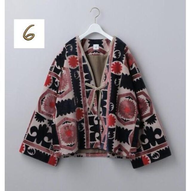 ＜6(ROKU)＞PILE CUT JACQUARD JACKET/ジャケット