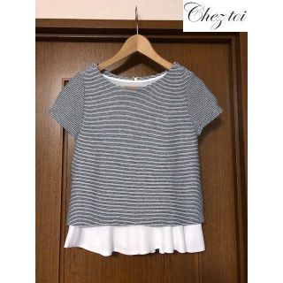 シェトワ(Chez toi)の美品シェトワChez toi★2WAY裾フリルブラウス(シャツ/ブラウス(半袖/袖なし))