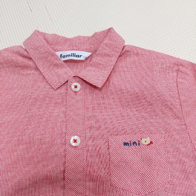 familiar - ファミリア 半袖 シャツ チェック シャツ 110の通販 by 