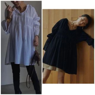 アメリヴィンテージ(Ameri VINTAGE)のほぼ未使用☆アメリ DOUBLE PUFF SLEEVE BLOUSE(シャツ/ブラウス(長袖/七分))