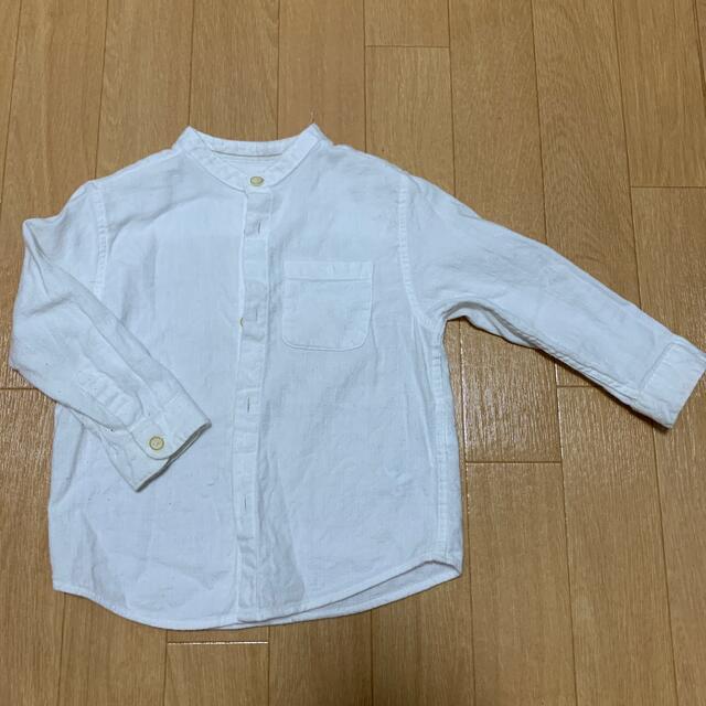 ZARA(ザラ)のZARA 92 白シャツ　男の子 キッズ/ベビー/マタニティのキッズ服男の子用(90cm~)(Tシャツ/カットソー)の商品写真