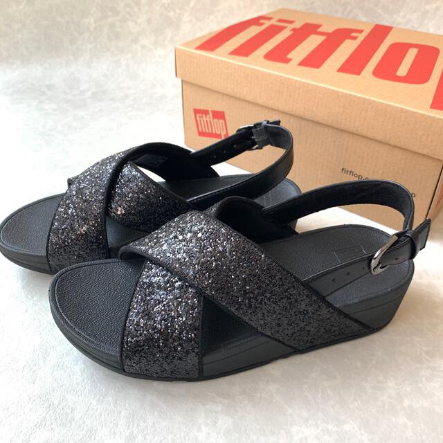 【美品】FitFlop  ルル グリッター バックストラップサンダル 3