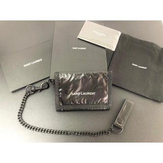 サンローラン(Saint Laurent)のSAINT LAURENT サンローラン ヌックス チェーンウォレット 財布 (折り財布)