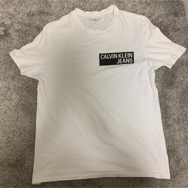 Calvin Klein(カルバンクライン)のCalvin klein 白Tシャツ メンズのトップス(Tシャツ/カットソー(半袖/袖なし))の商品写真