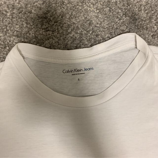 Calvin Klein(カルバンクライン)のCalvin klein 白Tシャツ メンズのトップス(Tシャツ/カットソー(半袖/袖なし))の商品写真