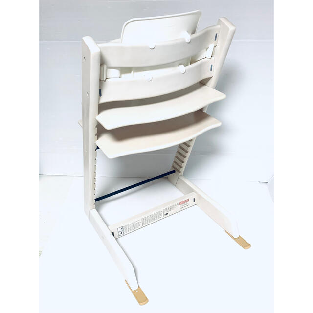 Stokke(ストッケ)の【良品・フルセット・ホワイトウォッシュ】（416）ストッケ トリップトラップ キッズ/ベビー/マタニティの寝具/家具(その他)の商品写真