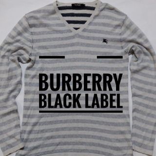 バーバリーブラックレーベル(BURBERRY BLACK LABEL)のバーバリー ブラックレーベル  シルク カットソー size3(Tシャツ/カットソー(七分/長袖))