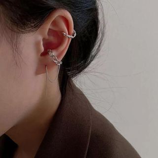 PI067 silver pierce ＆ ear cuff & PI046(イヤーカフ)