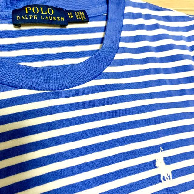 POLO RALPH LAUREN(ポロラルフローレン)の新品　ポロラルフローレン　ストライプTシャツワンピース　カットソーボーダードレス レディースのワンピース(ひざ丈ワンピース)の商品写真