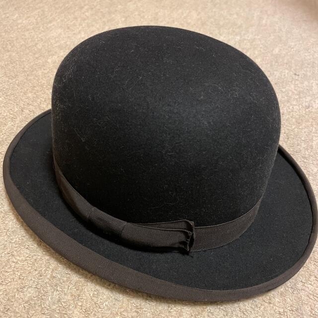 山高帽　ハンキュウ　アンティーク　ヴィンテージ メンズの帽子(ハット)の商品写真