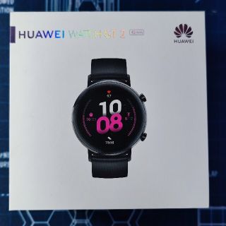 ファーウェイ(HUAWEI)のHuawei Watch GT2 42mm スポーツモデル ブラック(その他)