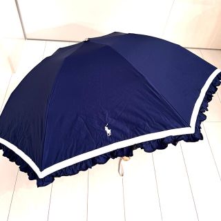 ポロラルフローレン(POLO RALPH LAUREN)のRALPH LAURENラルフローレン♡晴雨兼用 ワイドパラソル 折り畳み傘(傘)