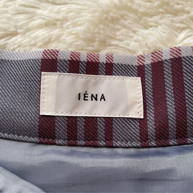 【美品】IENA　プリーツチェック　ロングスカート 6