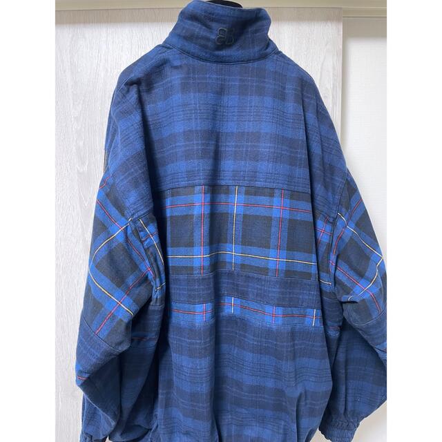 Balenciaga(バレンシアガ)のBALENCIAGA blue checked flannel jacket メンズのジャケット/アウター(テーラードジャケット)の商品写真