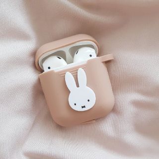 AirPods ケース エアーポッズ カバー ミッフィ キーホルダー(キャラクターグッズ)