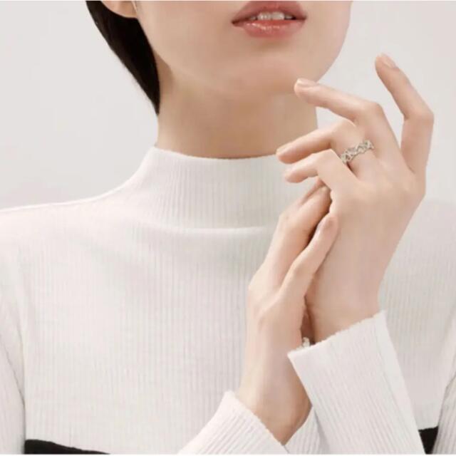 美品 Tiffanyティファニートリプルラビングハートリング 指輪 11号