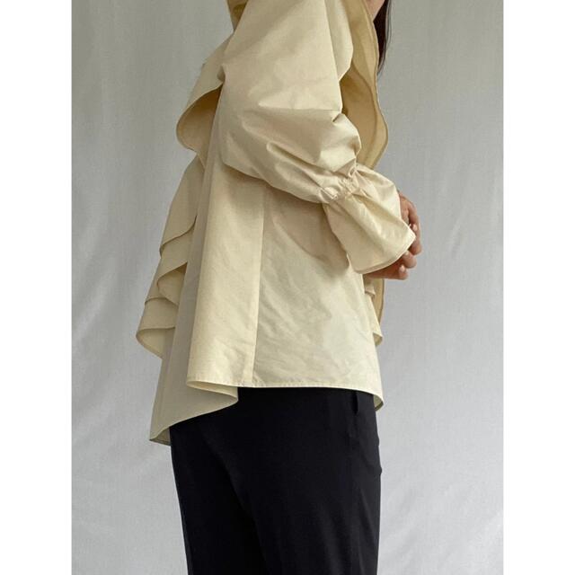 【美品】Clastellar round frill blouse - 3