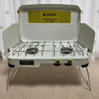 【美品】SOTO ツーバーナー ST-N525キャンプ アウトドア 廃盤 災害(調理器具)