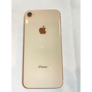 アップル(Apple)の美品　iPhone 8 ピンクゴールド 64GB SIMロック解除済み(スマートフォン本体)