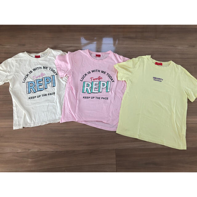 repipi armario(レピピアルマリオ)の値下げ！レピピTシャツ.·˖*·⑅♡3枚セット キッズ/ベビー/マタニティのキッズ服女の子用(90cm~)(Tシャツ/カットソー)の商品写真