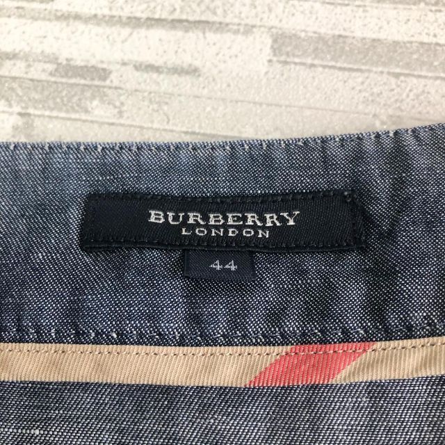 BURBERRY(バーバリー)の【訳あり】 BURBERRY LONDON バーバリーロンドン 麻 スカート 夏 レディースのスカート(ひざ丈スカート)の商品写真