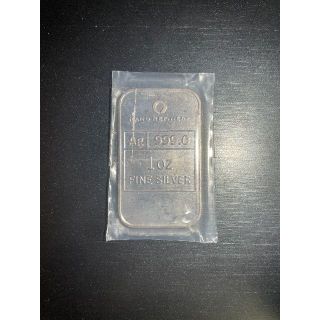 純銀 南アフリカ共和国 ランド社製 1オンス(oz) シルバーバー インゴット(貨幣)
