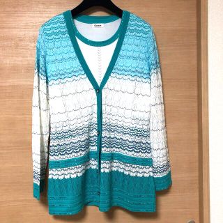 💕お洋服SALE💕美品💕Chamois💕サマーニットアンサンブル💕(アンサンブル)