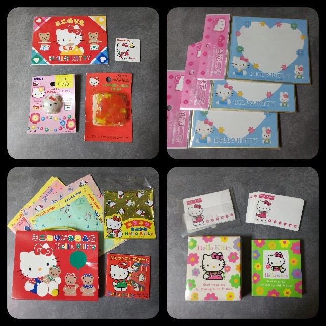 ハローキティ(ハローキティ)のSANRIO HELLO KITTY ハローキティ★文具などSET【1992年～ エンタメ/ホビーのおもちゃ/ぬいぐるみ(キャラクターグッズ)の商品写真