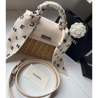 シャネル(CHANEL)のCHANELツイリー付きカゴバック♡新品(かごバッグ/ストローバッグ)