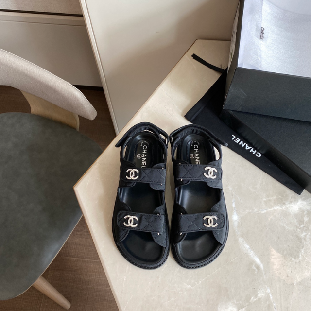 CHANEL シャネル サンダル ブラック ココマーク 大阪店舗 digiescola