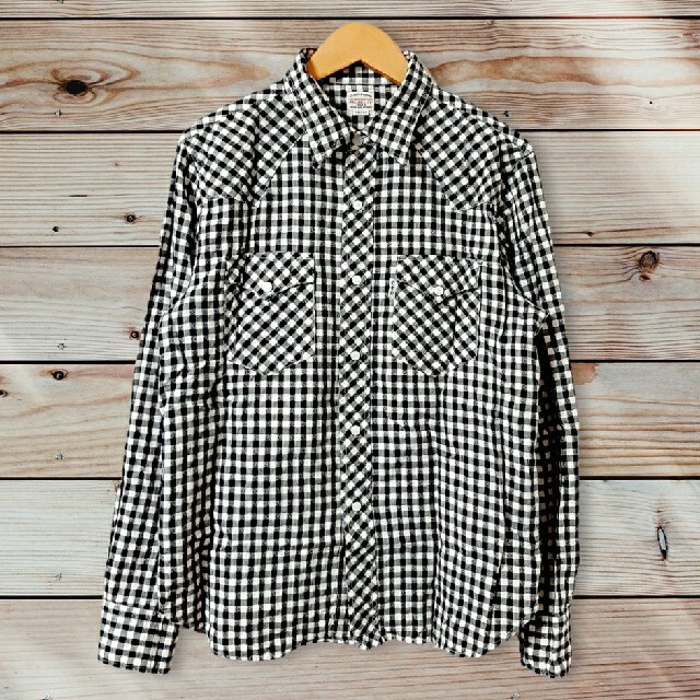 トップスcootie Dobby Gingham Check チェックシャツ S kj