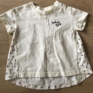 ジーユー(GU)の女の子向けドットTシャツ（90サイズ）(Tシャツ/カットソー)