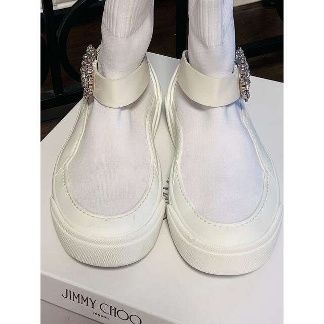 JIMMY CHOO(ジミーチュウ)のJimmy Chaco ビジュー付きソックスブーツ レディースの靴/シューズ(ブーツ)の商品写真