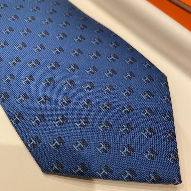 新品未使用 エルメス ネクタイ H柄 Hシャドー